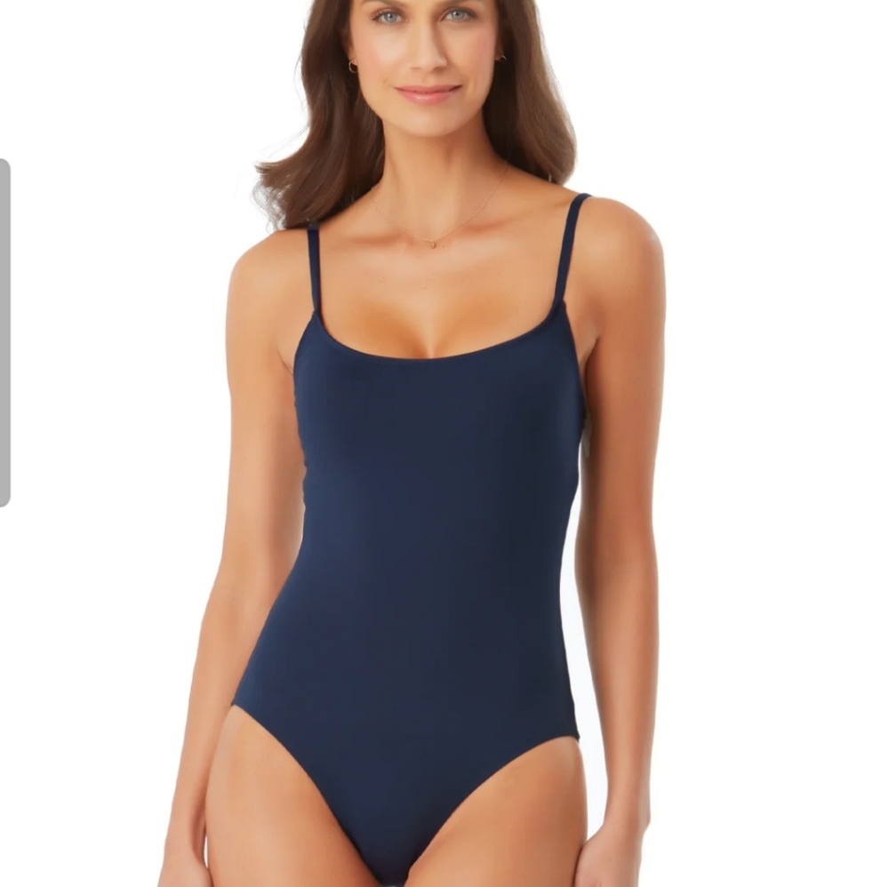 Anne Cole tank swim suit, Navy blue size 16